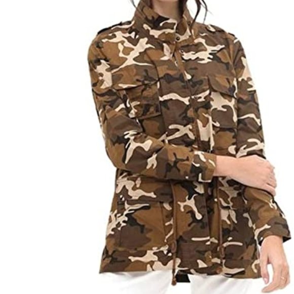 Love Tree Jackets & Blazers - Love Tree Camo Anorak Jacket Small